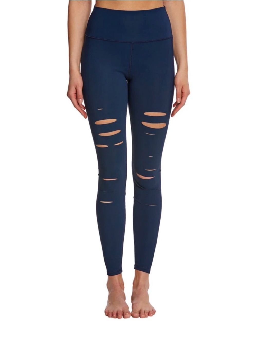 ALO Yoga High-Waist Ripped Warrior Leggings